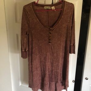 BKE Rust colored tunic top